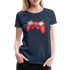 Gamer Shirt Controller Gaming Video Games Geschenk Frauen Premium T-Shirt - Navy