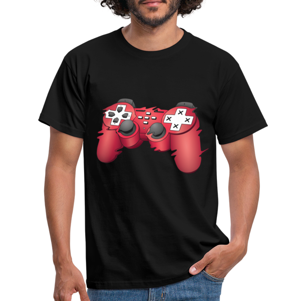 Gamer Shirt Controller Gaming Video Games Geschenk T-Shirt - Schwarz