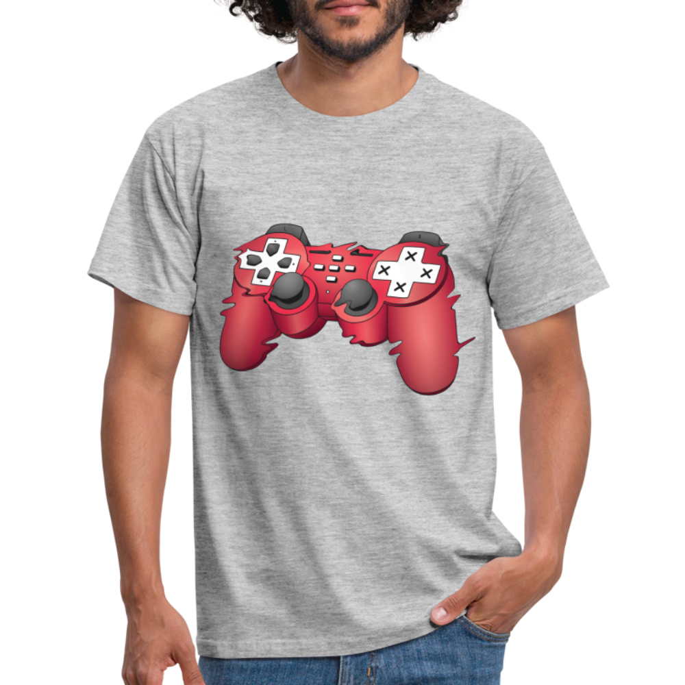 Gamer Shirt Controller Gaming Video Games Geschenk T-Shirt - Grau meliert