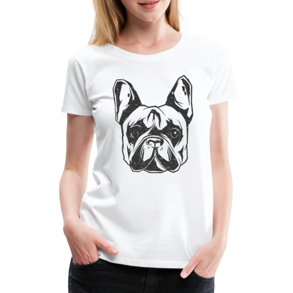 Hundeliebhaberin Shirt Französische Bulldogge Frauen Premium T-Shirt - weiß