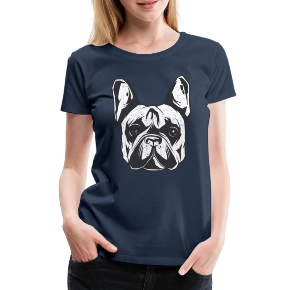 Hundeliebhaberin Shirt Französische Bulldogge Frauen Premium T-Shirt - Navy