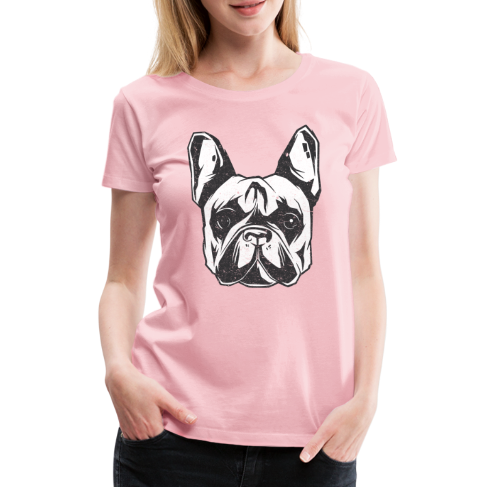 Hundeliebhaberin Shirt Französische Bulldogge Frauen Premium T-Shirt - Hellrosa