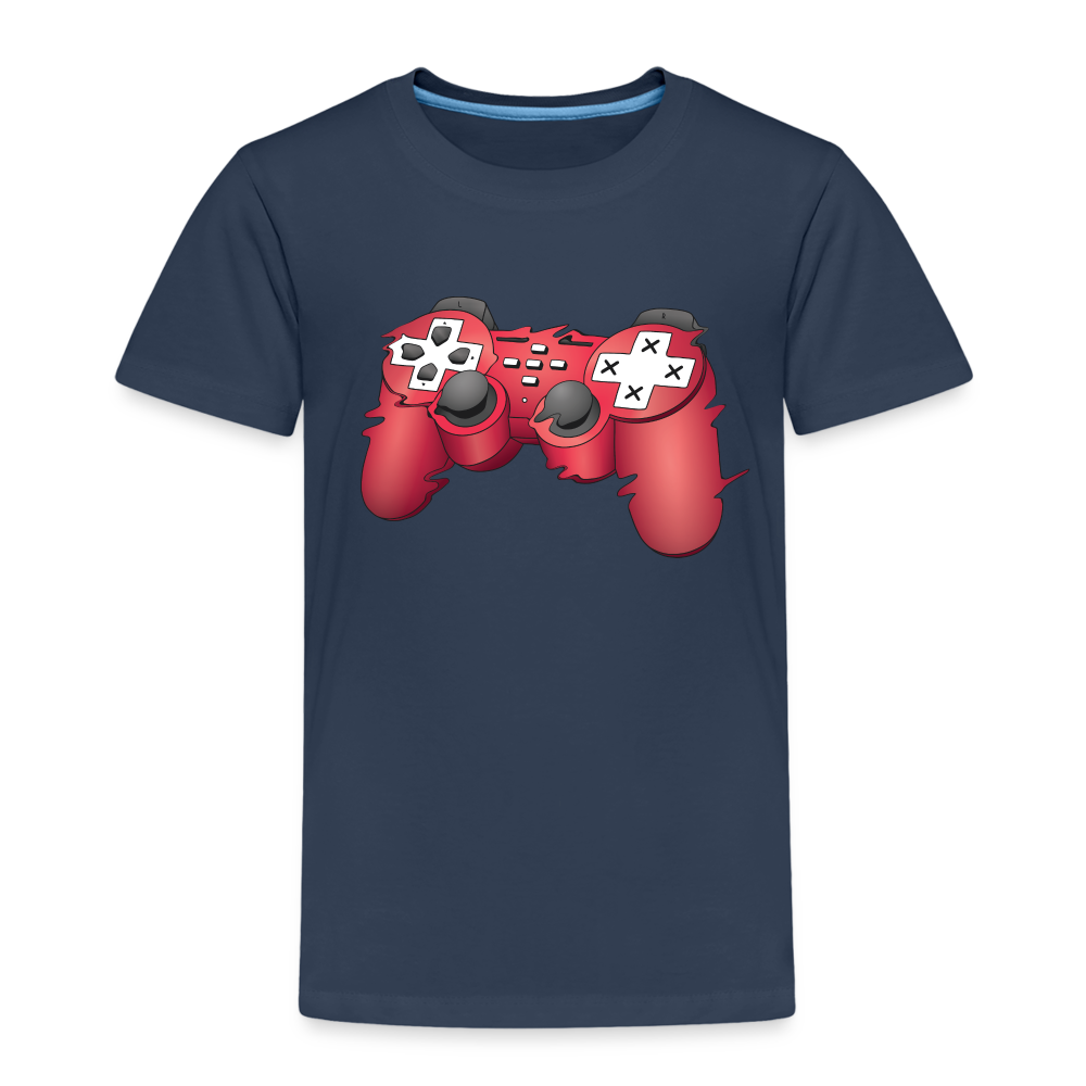 Gamer Shirt Controller Gaming Video Games Geschenk Kinder Premium T-Shirt - Navy