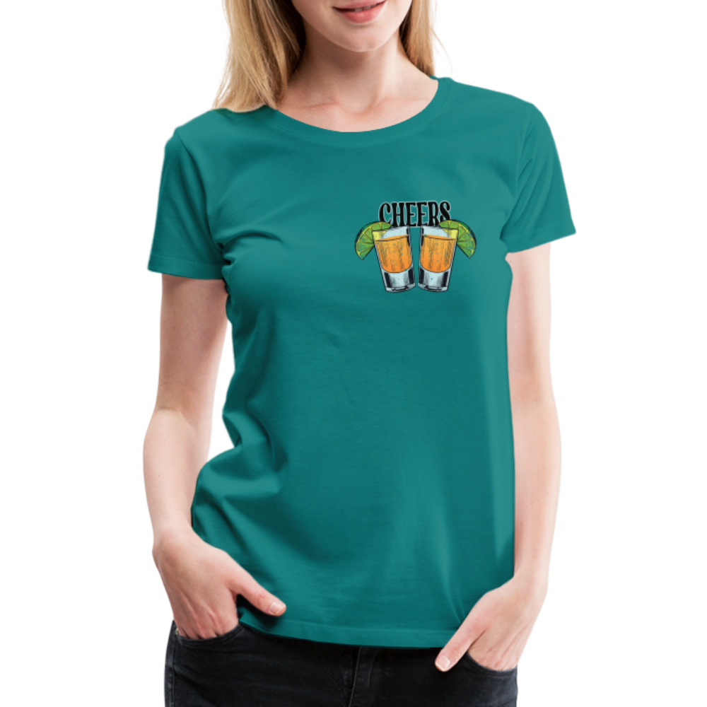 Sommer Shirt Cocktail Shot Cheers Frauen Premium T-Shirt - Divablau