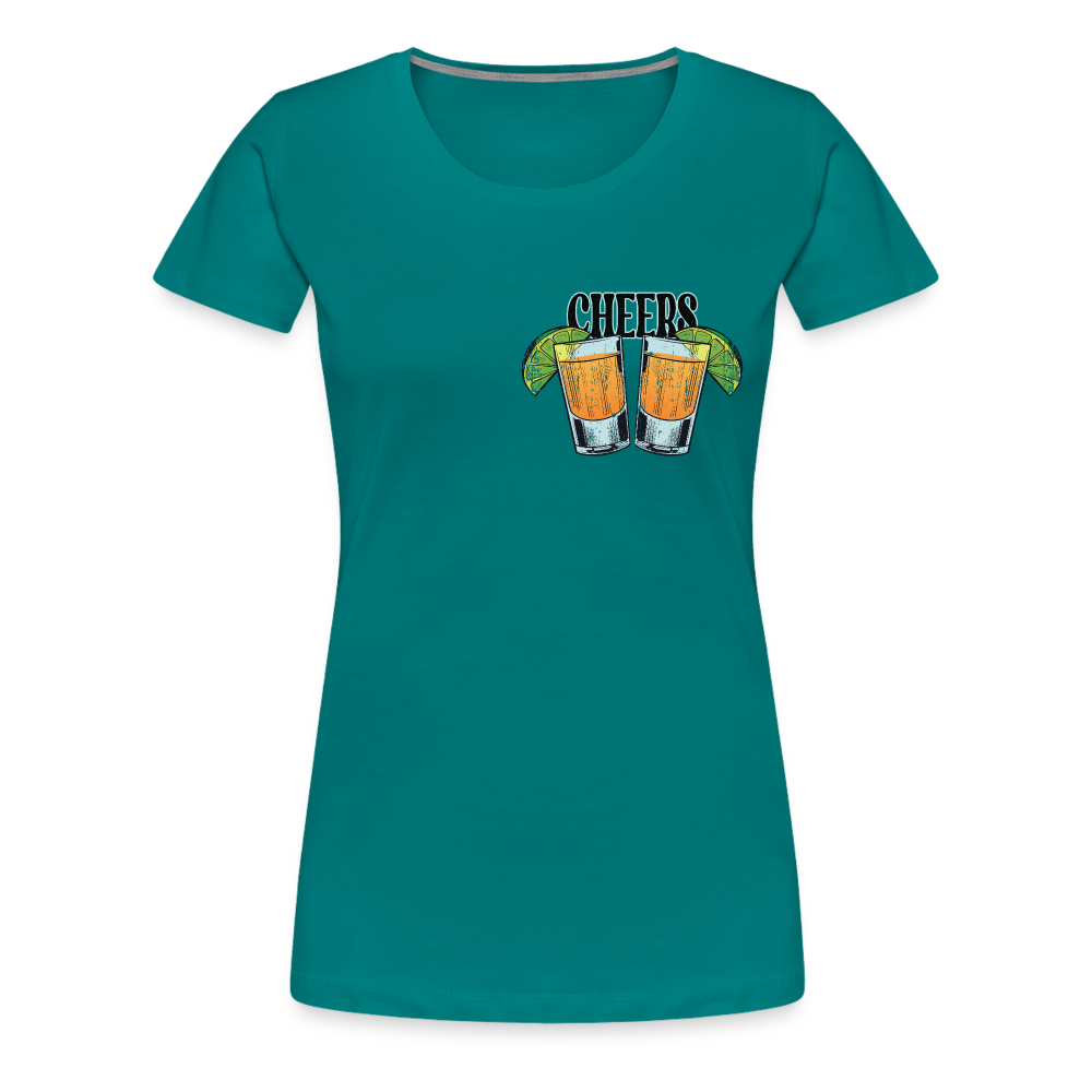 Sommer Shirt Cocktail Shot Cheers Frauen Premium T-Shirt - Divablau