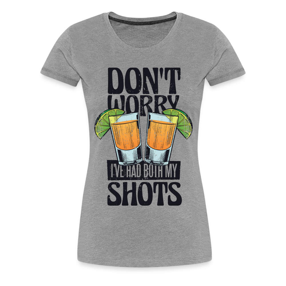 Sommer Shirt Cocktail Shot Cheers Frauen Premium T-Shirt - Grau meliert