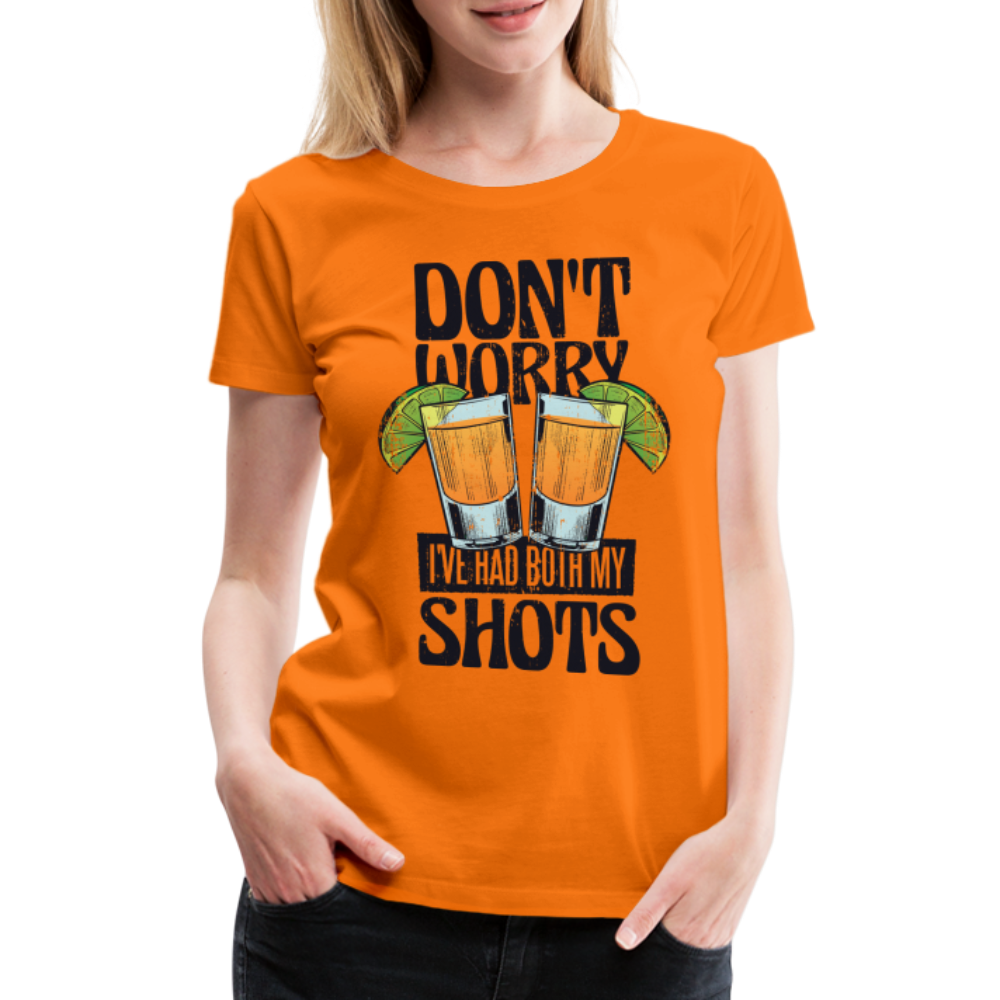 Sommer Shirt Cocktail Shot Cheers Frauen Premium T-Shirt - Orange