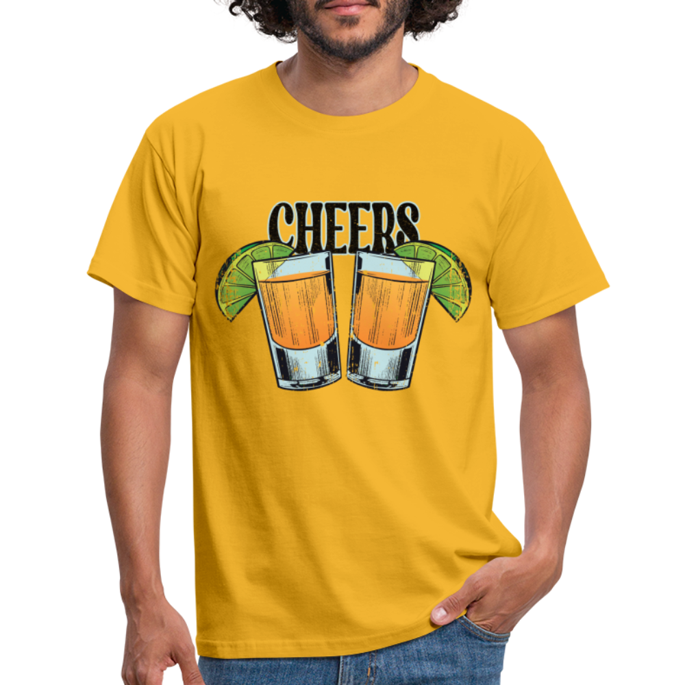 Sommer Shirt Cocktail Shot Cheers T-Shirt - Gelb