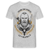 Wikinger Shirt Viking from north to Valhalla T-Shirt - Grau meliert