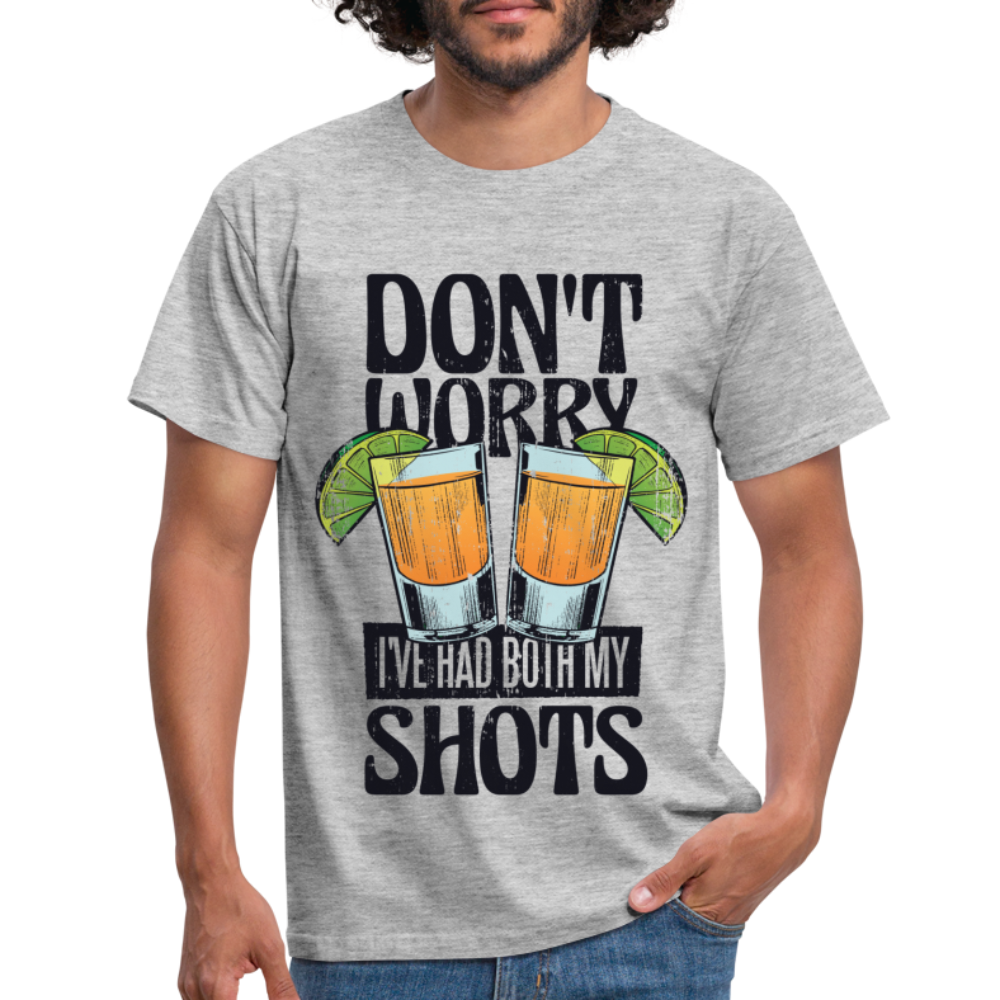 Sommer Shirt Cocktail Shot Cheers T-Shirt - Grau meliert