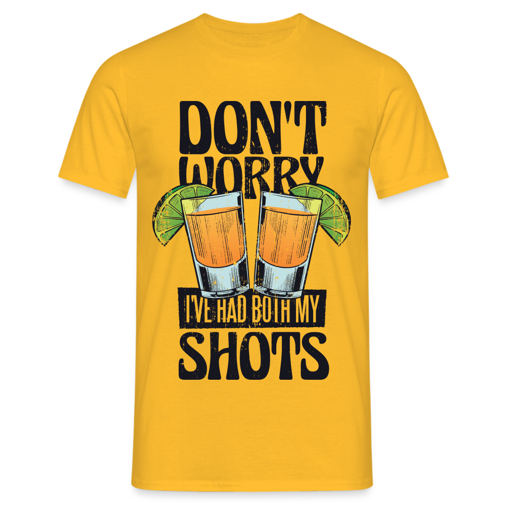Sommer Shirt Cocktail Shot Cheers T-Shirt - Gelb