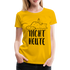 Katze Mittelfinger NICHT HEUTE Lustiges Frauen Premium T-Shirt - Sonnengelb