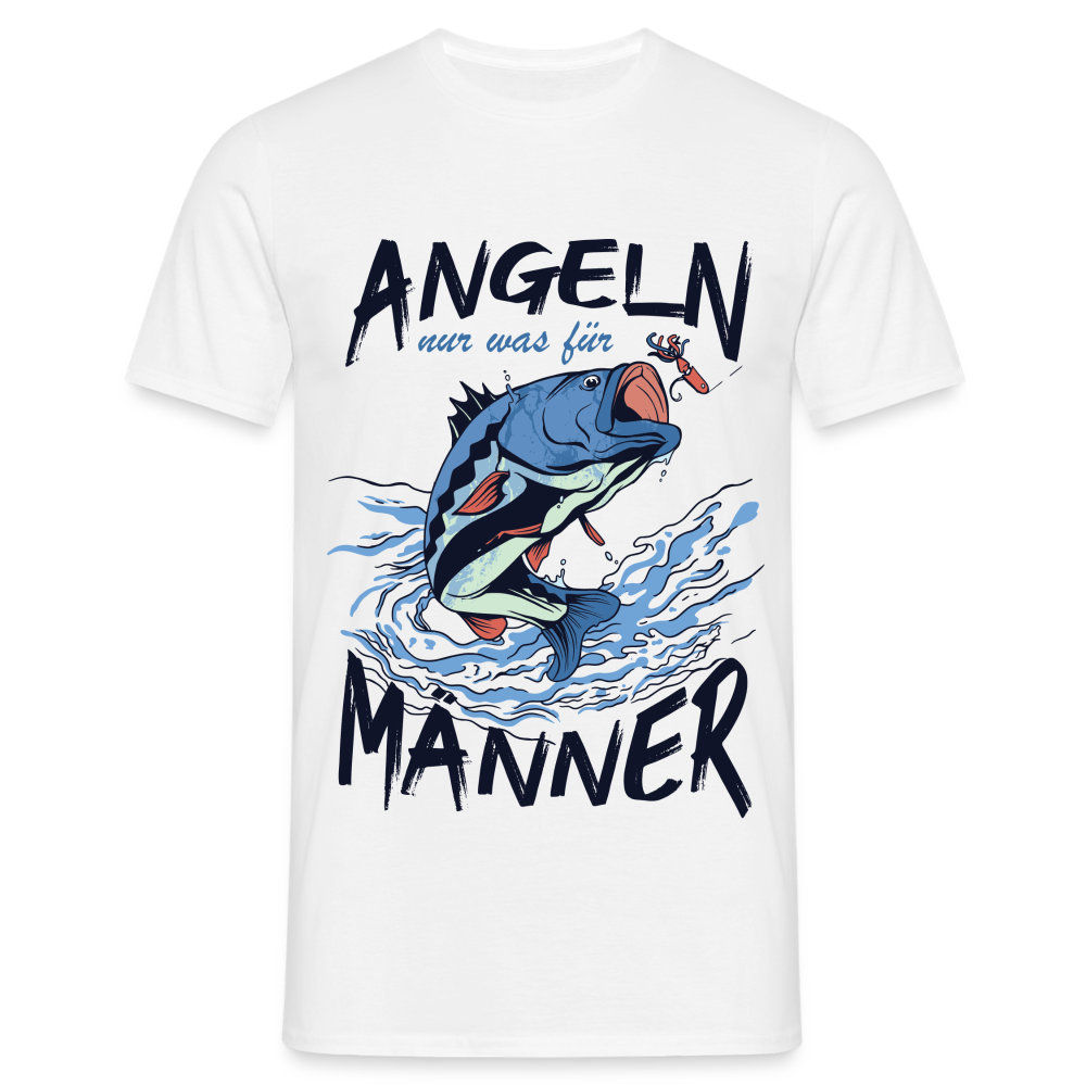 Angler Shirt Angeln is was für Männer Lustiges Geschenk T-Shirt - weiß