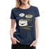 Sushi Liebhaber Naked Sushi Kawaii Lustiges Frauen Premium T-Shirt - Navy