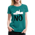 Katze Mittelfinger NÖ Lustiges Frauen Premium T-Shirt - Divablau