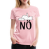 Katze Mittelfinger NÖ Lustiges Frauen Premium T-Shirt - Hellrosa