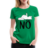 Katze Mittelfinger NÖ Lustiges Frauen Premium T-Shirt - Kelly Green