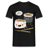 Sushi Liebhaber Naked Sushi Kawaii Lustiges T-Shirt - Schwarz