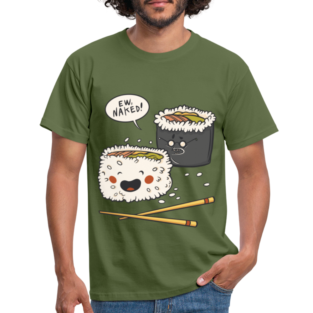 Sushi Liebhaber Naked Sushi Kawaii Lustiges T-Shirt - Militärgrün