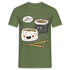 Sushi Liebhaber Naked Sushi Kawaii Lustiges T-Shirt - Militärgrün