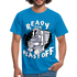 Astronaut auf dem Topf Ready for Blast off Lustiges T-Shirt - Royalblau