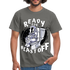 Astronaut auf dem Topf Ready for Blast off Lustiges T-Shirt - Graphit