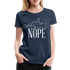 Katze Mittelfinger Nein NOPE Lustiges Frauen Premium T-Shirt - Navy