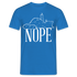 Katze Mittelfinger Nein NOPE Lustiges T-Shirt - Royalblau