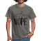 Katze Mittelfinger Nein NOPE Lustiges T-Shirt - Graphit