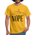 Katze Mittelfinger Nein NOPE Lustiges T-Shirt - Gelb