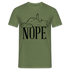 Katze Mittelfinger Nein NOPE Lustiges T-Shirt - Militärgrün