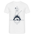 Berge Geometrisch Natur T-Shirt - weiß