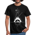 Berge Geometrisch Natur T-Shirt - Schwarz