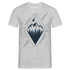 Berge Natur Geometrisch T-Shirt - Grau meliert