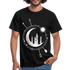 Natur Mond Geometrisch T-Shirt - Schwarz