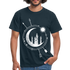 Natur Mond Geometrisch T-Shirt - Navy