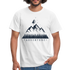 Berge Natur Geometrisch T-Shirt - weiß