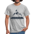 Berge Natur Geometrisch T-Shirt - Grau meliert