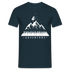 Berge Natur Geometrisch T-Shirt - Navy