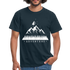 Berge Natur Geometrisch T-Shirt - Navy