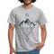 Berge Natur See Geometrisch T-Shirt - Grau meliert