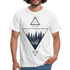 Natur Wald Wildnis Geometrisch T-Shirt - weiß