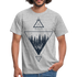 Natur Wald Wildnis Geometrisch T-Shirt - Grau meliert