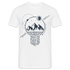 Berge Natur Bergsee Mond Geometrisch T-Shirt - weiß