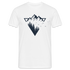 Berge Natur Geometrisch T-Shirt - weiß