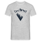 Berge Natur Geometrisch T-Shirt - Grau meliert