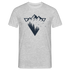 Berge Natur Geometrisch T-Shirt - Grau meliert