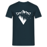 Berge Natur Geometrisch T-Shirt - Navy