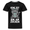 Gamer Katze keine Zeit bin am Zocken Lustiges Teenager Premium T-Shirt - Schwarz