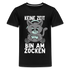 Gamer Katze keine Zeit bin am Zocken Lustiges Teenager Premium T-Shirt - Schwarz